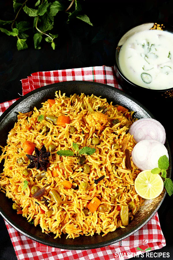 Veg Biryani Raita
